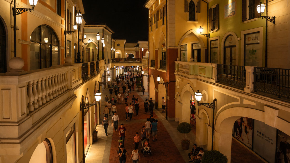 Creativo Design Space Tianjin evening pedestrian street